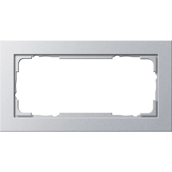 Gira Abdeckrahmen 2f alu E2 100225